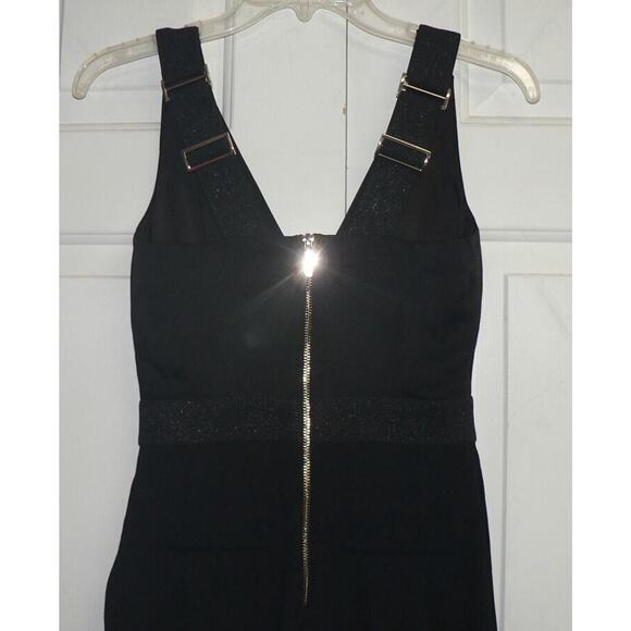 Ted Baker Wiomen's V-Neck Ossia Sparkle Trim Jumpsuit in Black Size 0(XXS) $395 - Picture 6 of 8